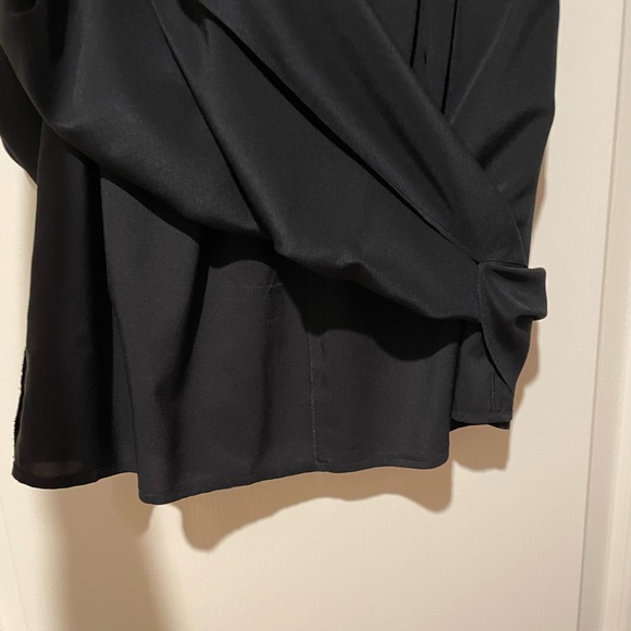 Madewell Silk Island Skirt Knee-Length Black Small - Picture 5 of 8